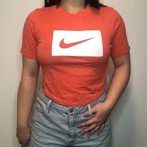Nike Orange t shirt / crop top